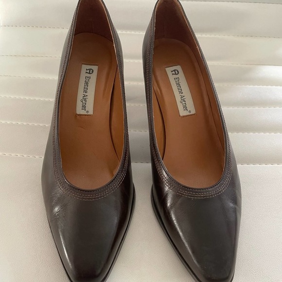 Etienne Aigner Shoes Etienne Aigner All Leather Kaylee Women Pumps